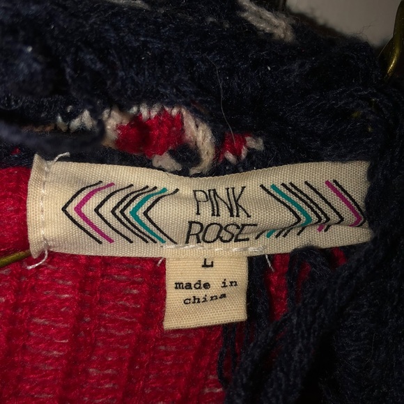 Pink Rose Tribal Sweater!! - Picture 2 of 3